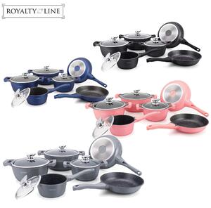 Royalty Line 10 Pieces Pot with Ceramic Coating Blue