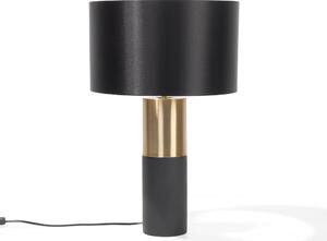 Bordslampa i Grått/Guld Dekorativ Klassisk Modern Lampa Beliani