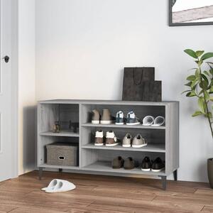 Skoskåp grå sonoma 102x36x60 cm konstruerat trä