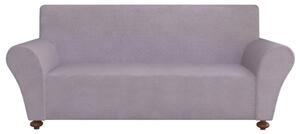 Sofföverdrag med stretch grå polyesterjersey