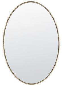 Spegel oval 83 x 57 cm guld OUVEA Beliani
