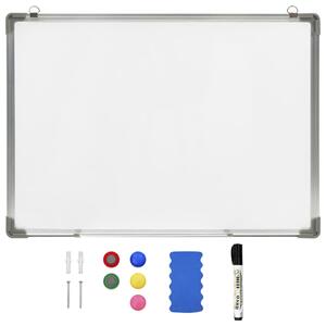 Magnetisk whiteboard vit 70x50 cm stål
