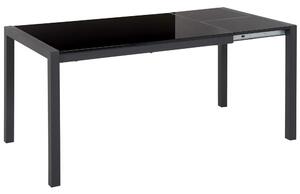 Utdragbart matbord 120/160 x 80 cm Svart GRANADA Beliani