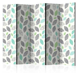 Rumsavdelare / Skärmvägg - Patterned Leaves II - 225x172