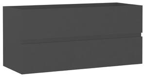Tvättställsskåp svart 100x38,5x45 cm spånskiva