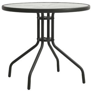 Cafébord antracit Ø80x71 cm stål