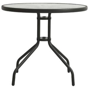 Cafébord antracit Ø80x71 cm stål