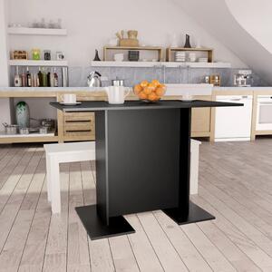 Matbord svart 110x60x75 cm spånskiva
