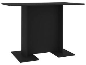 Matbord svart 110x60x75 cm konstruerat trä