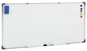 Magnetisk whiteboard vit 110x60 cm stål