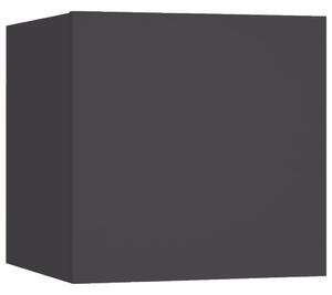 Väggmonterat tv-bänk grå 30,5x30x30 cm