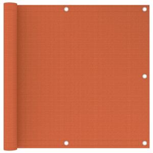 Balkongskärm orange 90x500 cm HDPE