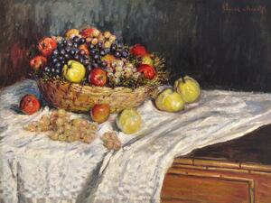 Bildreproduktion A Bowl of Apples (1880), Claude Monet