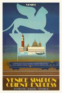 Bildreproduktion Vintage Travel Poster (Venice / Orient Express)