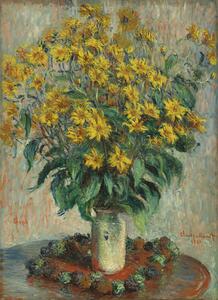 Bildreproduktion Jerusalem Artichoke Flowers (1880), Claude Monet