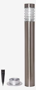 Star Trading - Solcellspollare Bologna 80cm - Silver - Solcellslampor - Från Homeroom