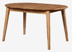 Wood Furniture - Matbord Howdala, 140-180X90cm, oval, utdragbar, ek - Brun - Matbord - Från Homeroom