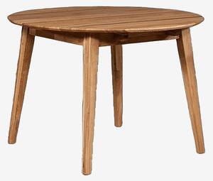 Wood Furniture - Matbord Genova, 100-140cm, rund, utdragbar, ek - Brun - Matbord - Från Homeroom