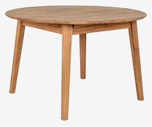 Wood Furniture - Matbord Genova, 110-160cm, runt,utdragbart, ek - Brun - Matbord - Från Homeroom