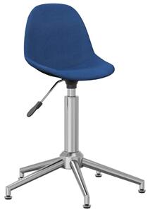 Snurrbar kontorsstol blå tyg