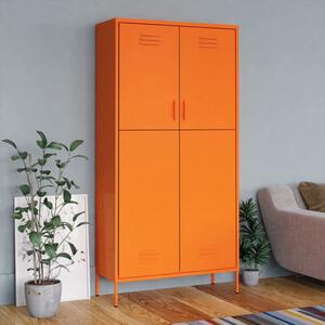 Garderob 90x50x180 cm Orange stål