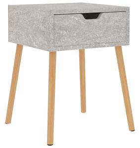 Sängbord Betonggrå 40x40x56 cm spånskiva