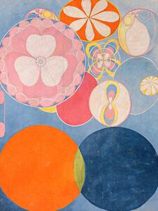 Konsttryck The 10 Largest No.2 (Blue Abstract) - Hilma af Klint, (30 x 40 cm)
