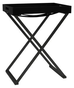 Hopfällbart bord svart 48x34x61 cm MDF