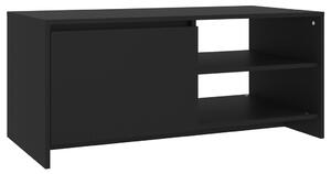 Soffbord svart 102x50x45 cm konstruerat trä