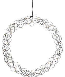 Star Trading Curly Krans 48Cm Led Svart