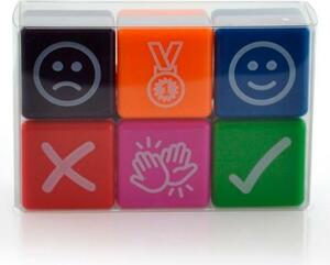 Frimärken Office Box Icons Multicolour 2,5 x 2,5 cm 6 Delar