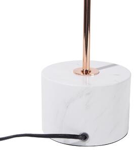 Bordslampa i Koppar Färg Elegant Unik Metall Lampfot Beliani