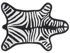 Zebra Vändbar badrumsmatta | Black