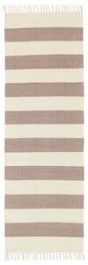 Bomull stripe Matta - Brun 80x250