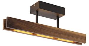 Landstaklampa trä inkl. LED 3-stegs dimbar - Holz