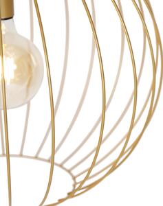 Design hänglampa guld 50 cm - Wire Dos