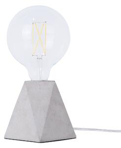 Bordslampa i Ljusgrått Betong Minimalistisk Unik Design Beliani