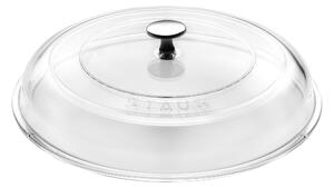 Staub 24 cm, Lock välvd, Transparent