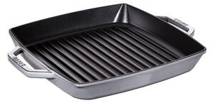 Staub Grill Pans Grillpanna 28 cm, Gjutjärn, Grafitgrå