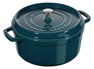 Staub La Cocotte Gryta 28 cm / 6,75 l, Rund, La-Mer, Gjutjärn