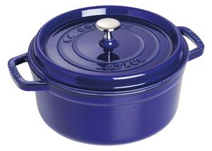 Staub La Cocotte Gryta 26 cm / 5,25 l, Rund, Mörkblå, Gjutjärn