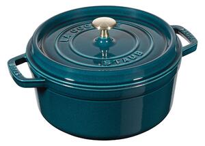 Staub La Cocotte Gryta 24 cm / 3,7 l, Rund, La-Mer, Gjutjärn