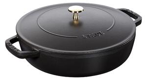 Staub Braisers 28 cm, Traktörpanna Chistera, Svart