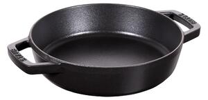 Staub Pans Stekpanna med 2 handtag 20 cm, Gjutjärn, Svart