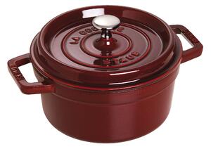 Staub La Cocotte Gryta 22 cm / 2,5 l, Rund, Grenadin-Röd, Gjutjärn