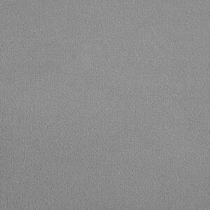 Sidobord med Förvaring Grå Sammetsklädsel Svarta Ben 46 x 50 x 35 cm Beliani