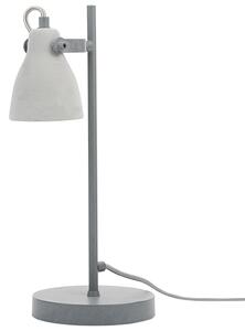 Bordslampa i Ljusgrått Industriell Stil Justerbar Lampskärm Beliani