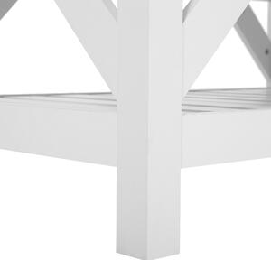 Soffbord Ljust trä Vit MDF 100 x 60 cm Robust Rektangulär Modern Beliani