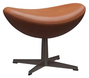 Fritz Hansen - 3127 Ägget Fotpall, Grace Walnut Leather Brown bronze - Fotpallar - Arne Jacobsen - Brun - Läder/Metall/Syntetiskt