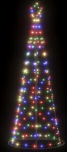 Julgranskon 200 LEDs färgglad 182 cm